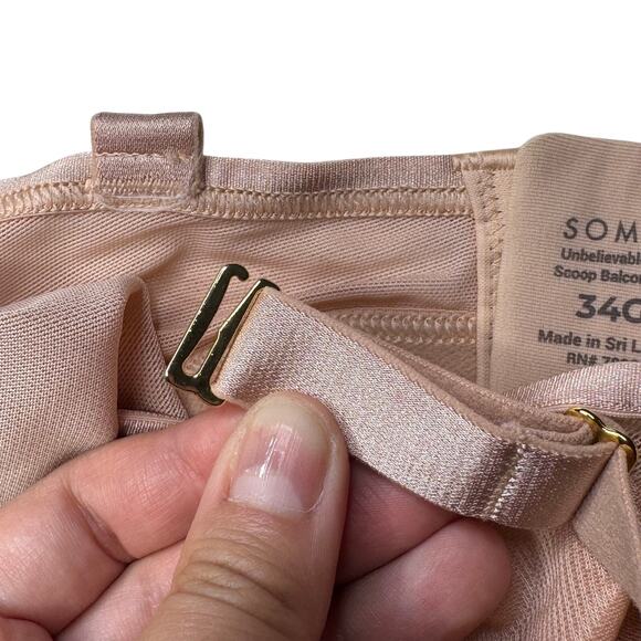 Soma Unbelievable Lift Scoop Balconette Bra 34G Unlined Underwire Adjustable - Picture 6 of 8